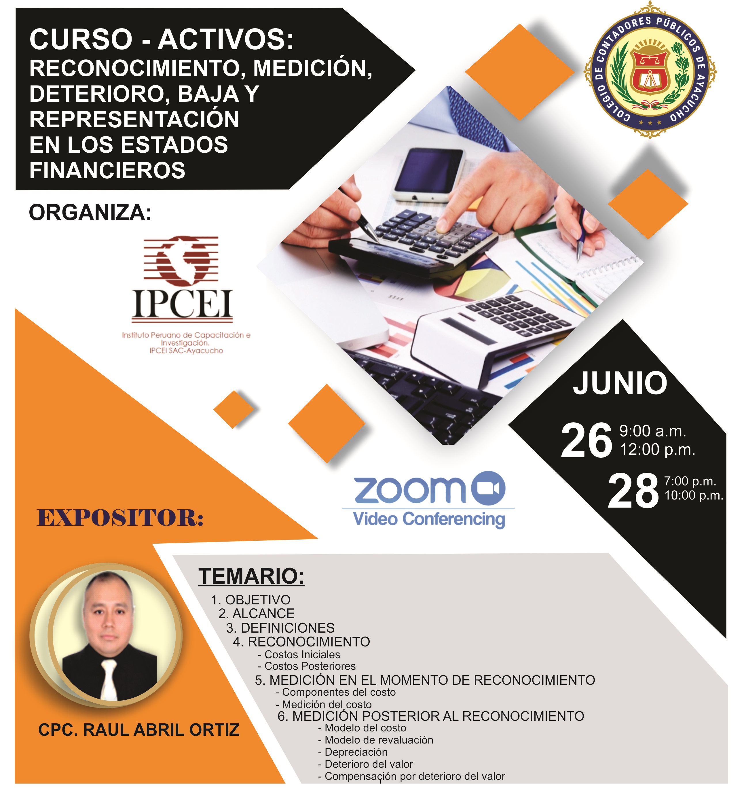 CURSO ACTIVOS RECONOCIMIENTO, MEDICIÓN, DETERIORO, BAJA Y REPRESENTACIÓN EN LOS ESTADOS FINANCIEROS