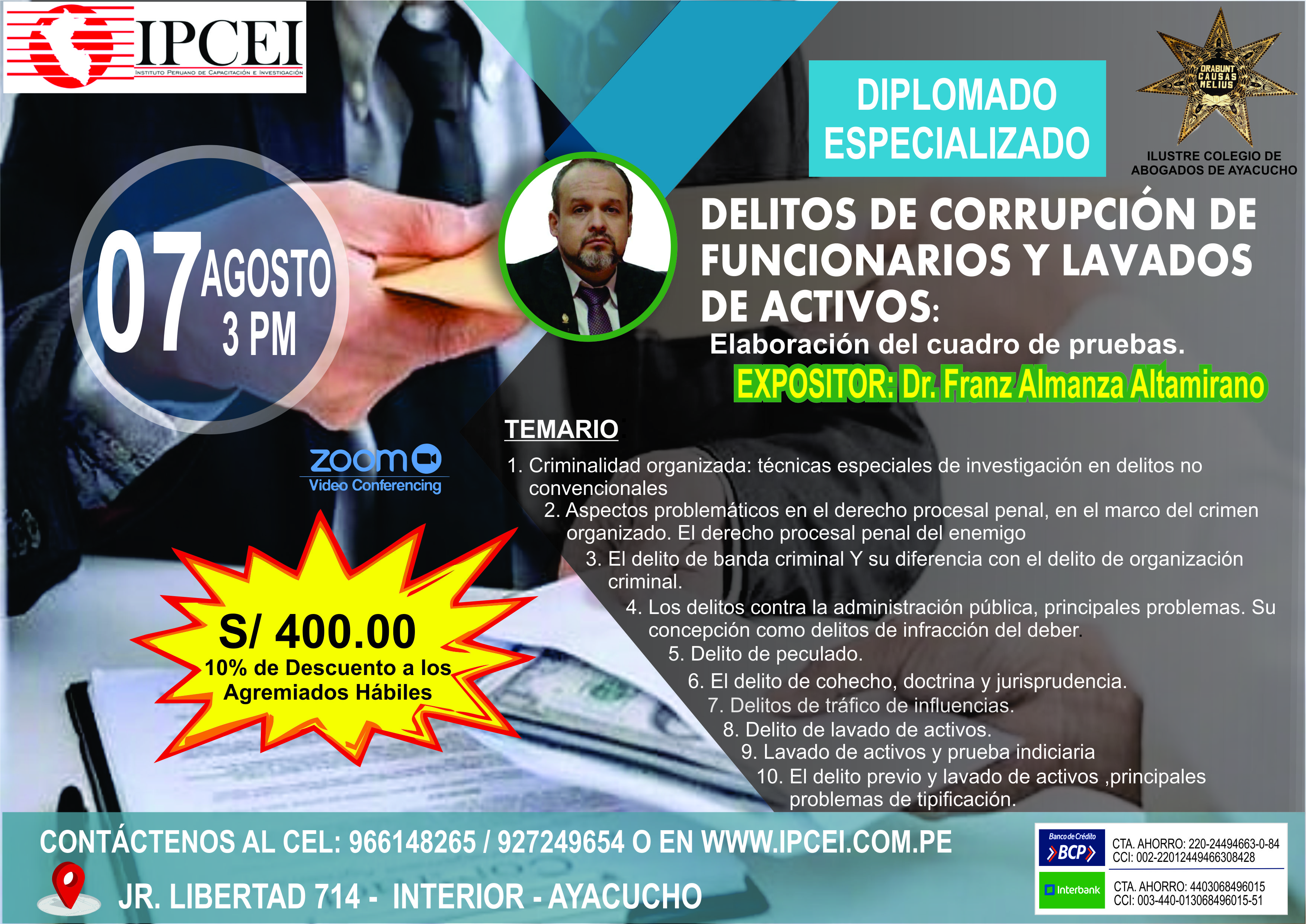 DELITOS DE CORRUPCIÓN DE FUNCIONARIOS Y LAVADO DE ACTIVOS