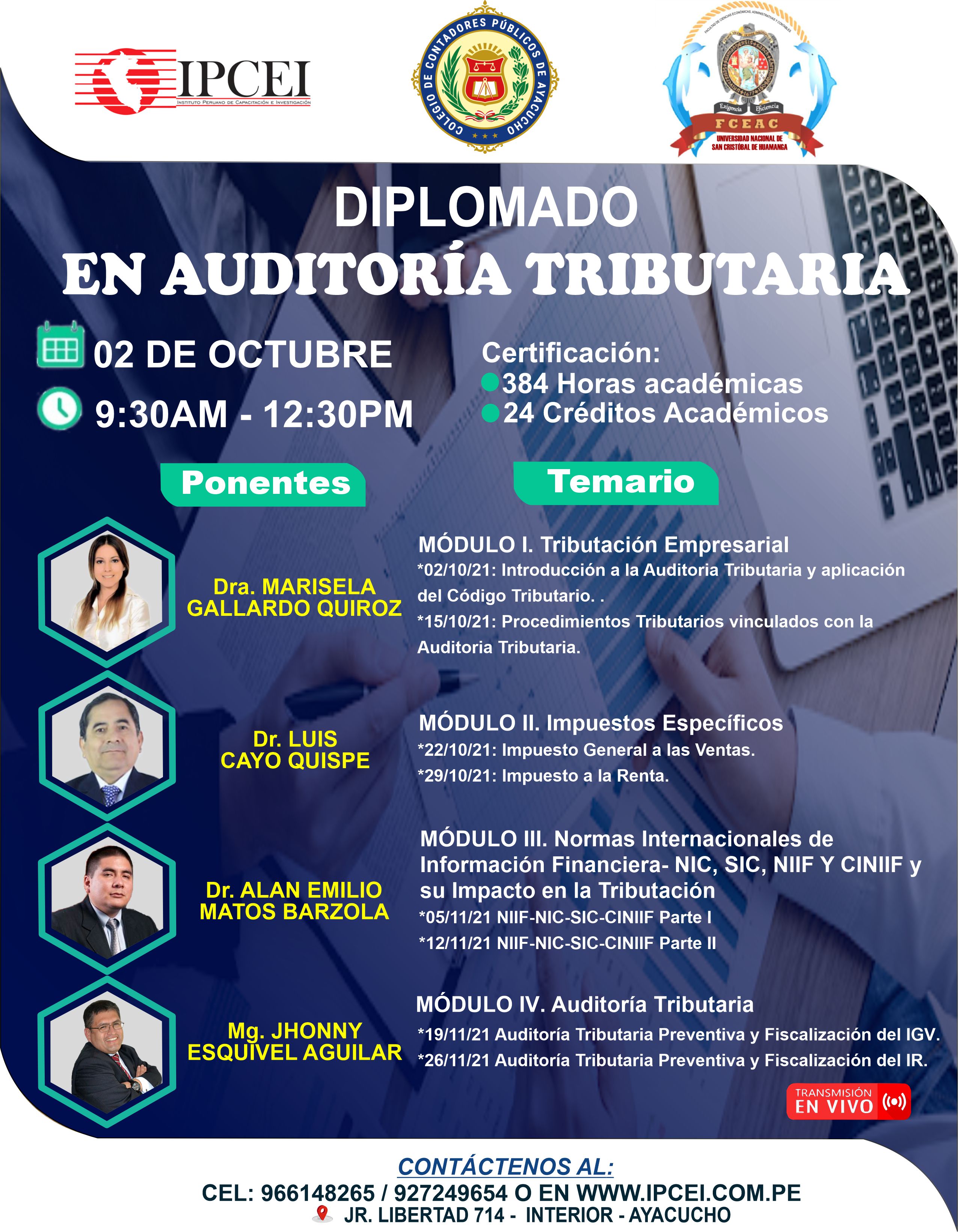 DIPLOMADO EN AUDITORÍA TRIBUTARIA