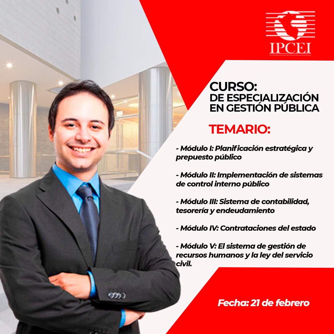 Curso de Alta Especialización en Gestión Pública 2022