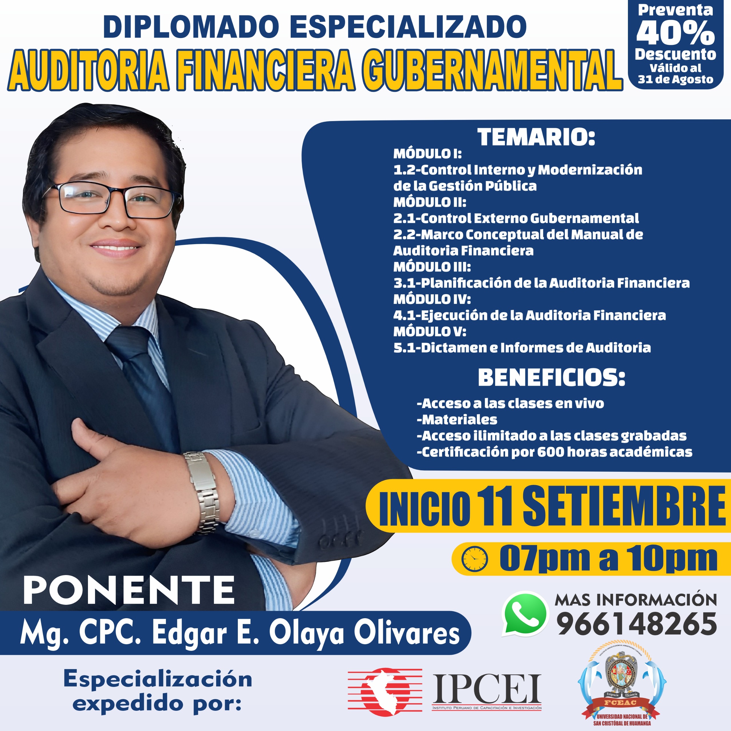 Diplomado en Auditoria Financiera Gubernamental 2023