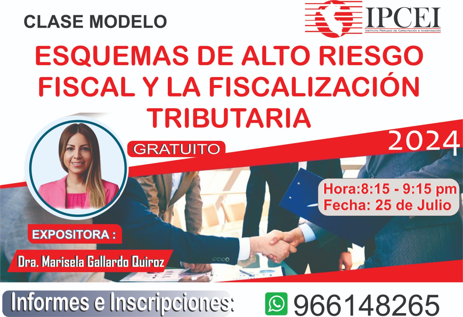 Curso Esquemas de Alto Riesgo  Fiscal y la Fiscalización Tributaria 2024